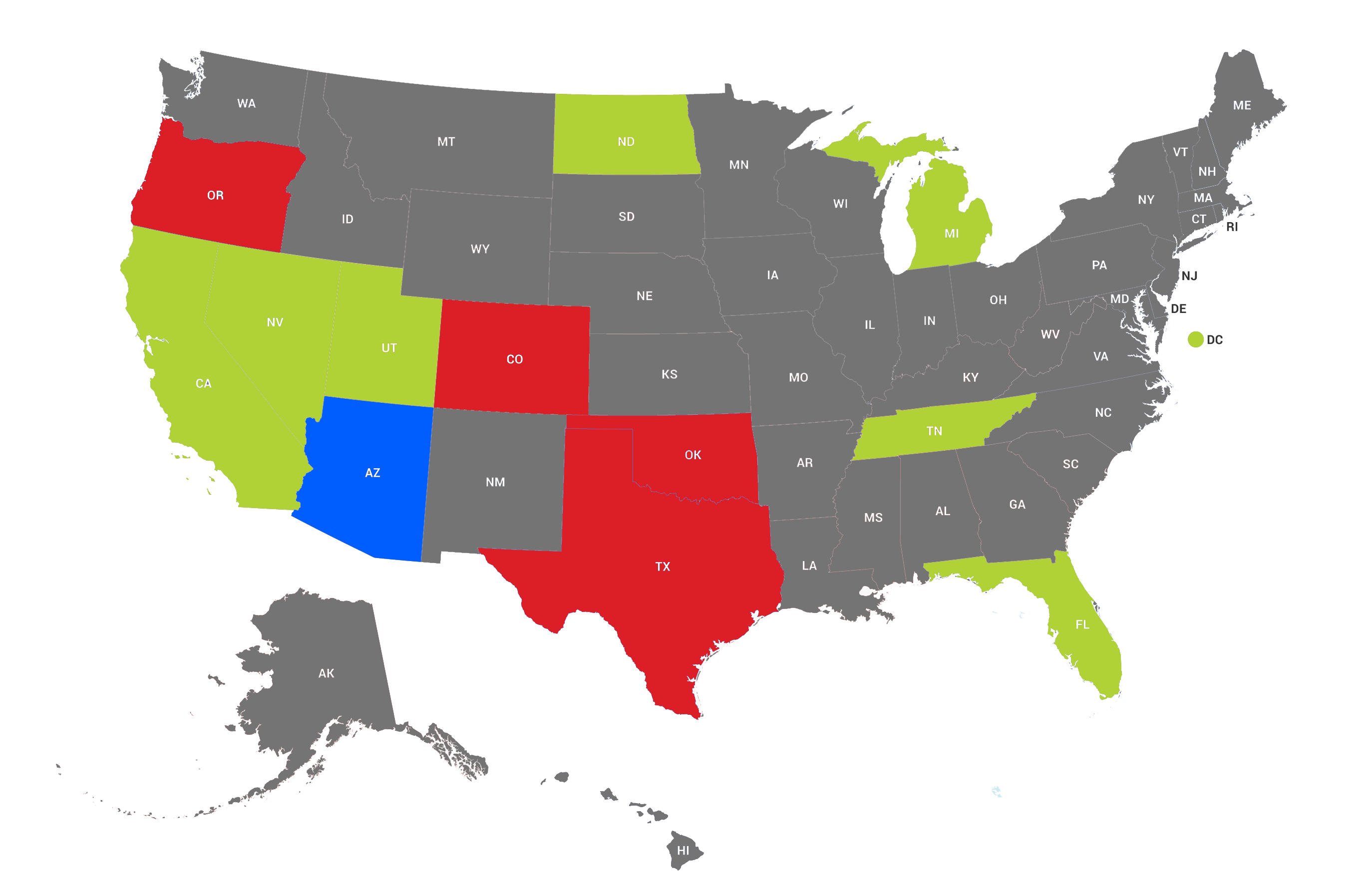 Legislation across the US